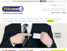 Tablet Screenshot of etiketnet.nl